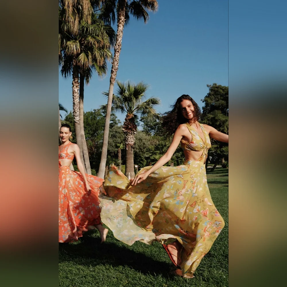 NWT My Beachy Side Begonia Cut-Out Dress Size Medium - Picture 2 of 11